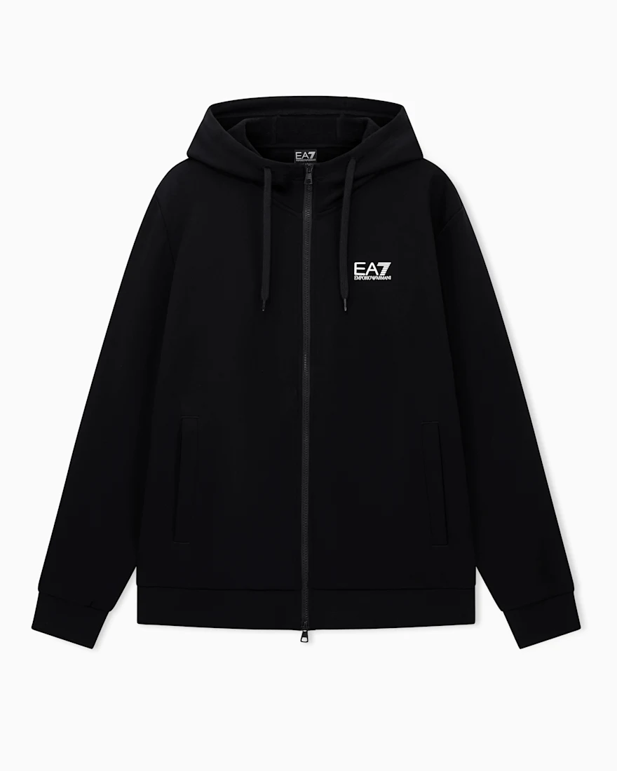 Худі EA7 Core Identity regular fit з бавовни